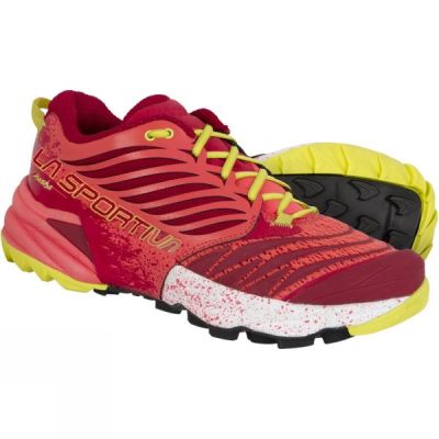 Zapatillas Running La Sportiva Akasha Mujer - Rojas / Amarillo - Chile GAW203614